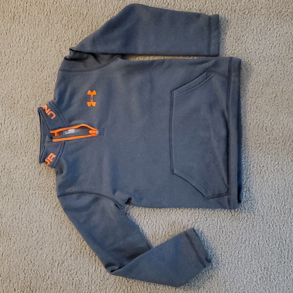 Boys Coldgear fleece Under Armour 1/2 zip sweater size Youth XS